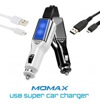 MOMAX USB Super Car Charger 1A Output Micro USB